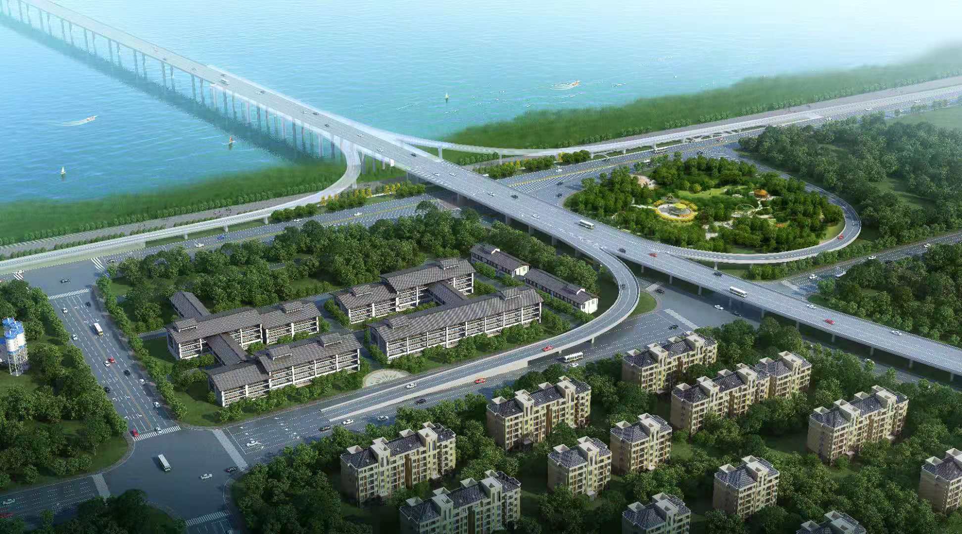 岳陽(yáng)洞庭湖大橋（G353）與沿湖大道（G240）交叉改建一期