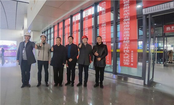 岳陽東站北側(cè)站房加蓋項(xiàng)目新建站房 投入試運(yùn)營